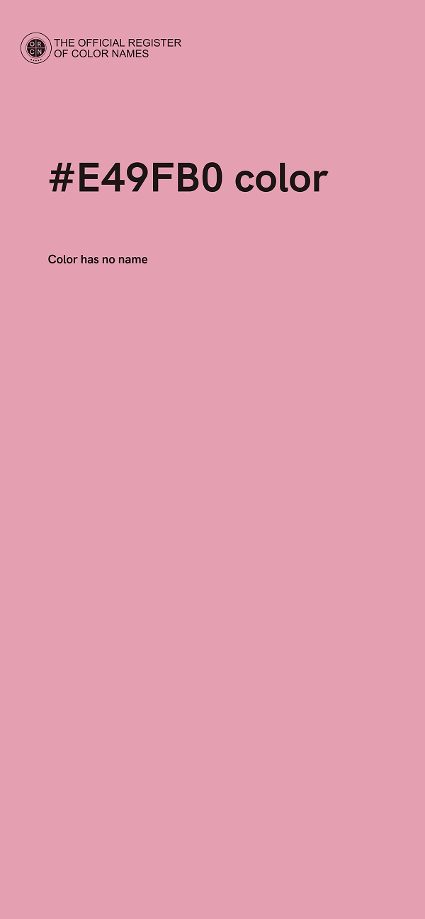 #E49FB0 color image