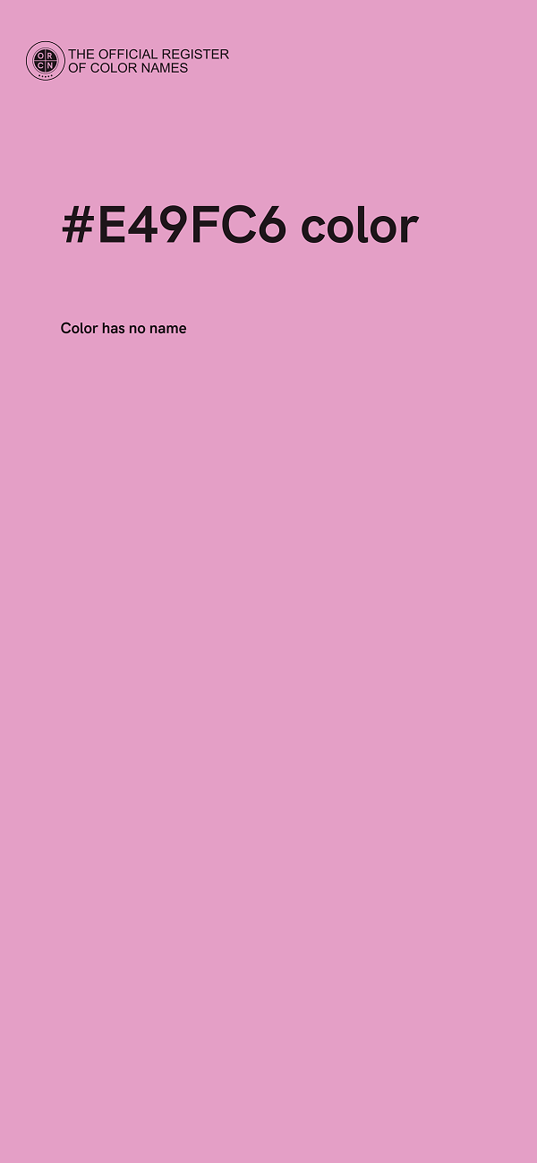 #E49FC6 color image