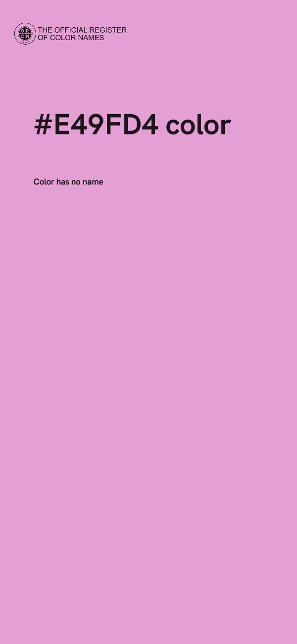 #E49FD4 color image