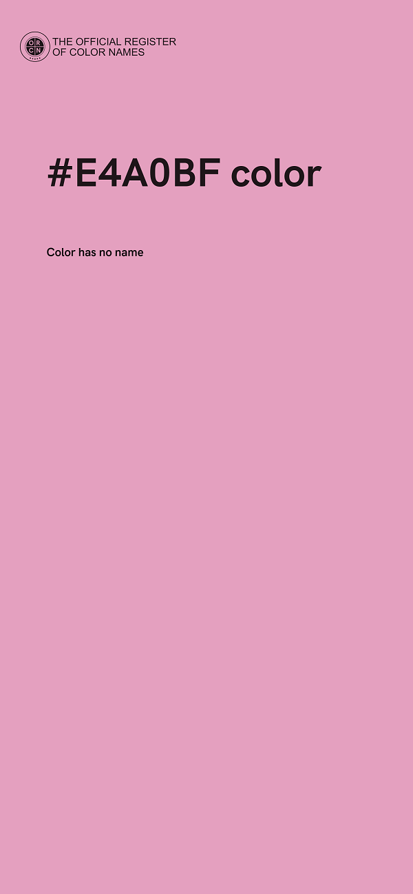 #E4A0BF color image