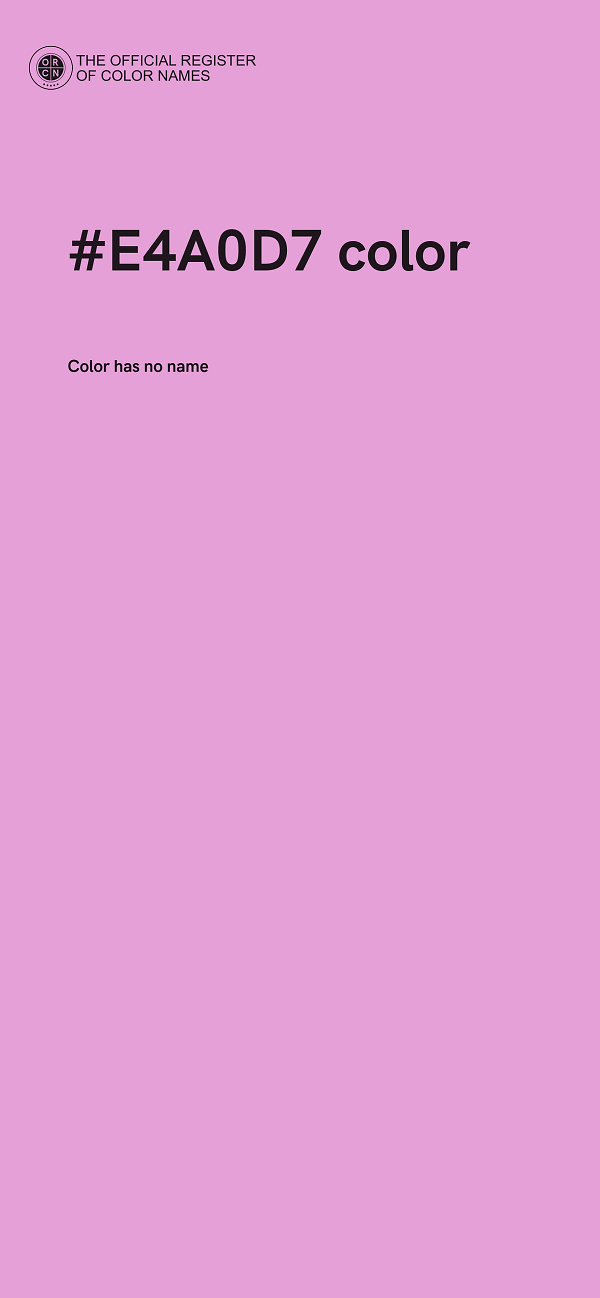 #E4A0D7 color image