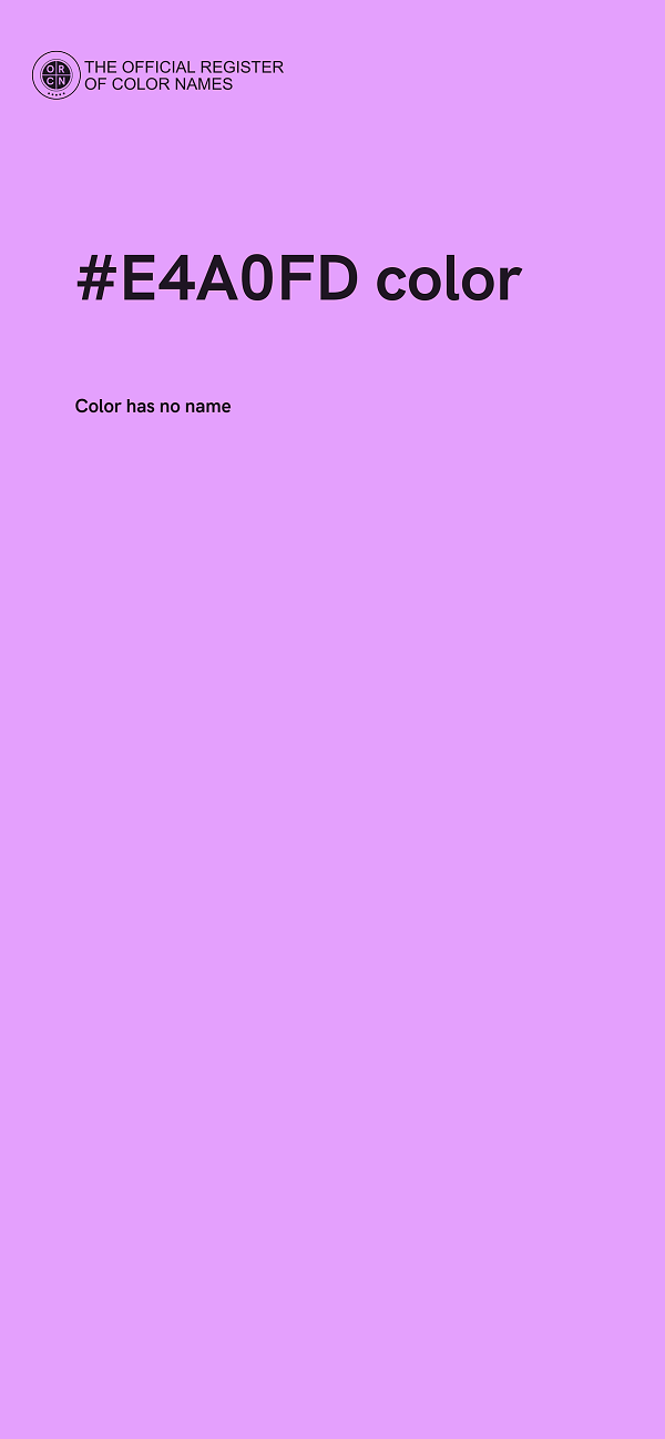 #E4A0FD color image