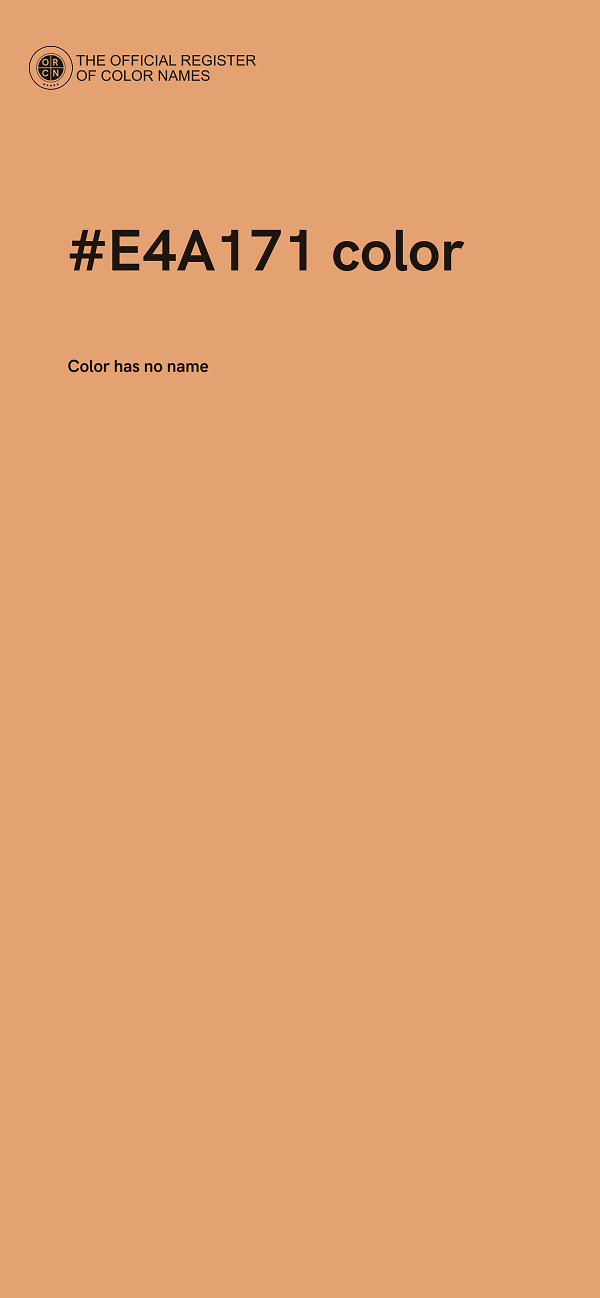#E4A171 color image