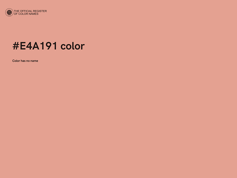 #E4A191 color image