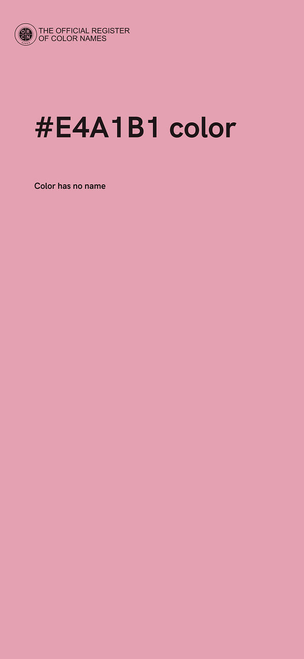 #E4A1B1 color image
