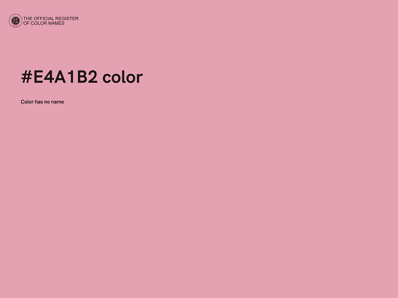 #E4A1B2 color image