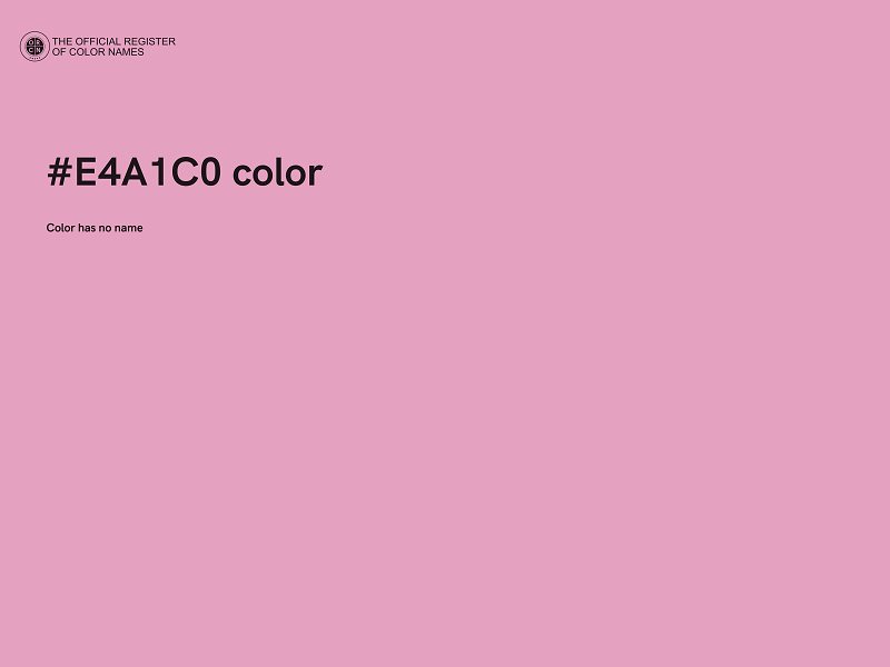 #E4A1C0 color image