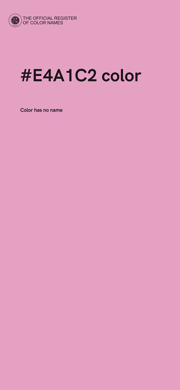#E4A1C2 color image