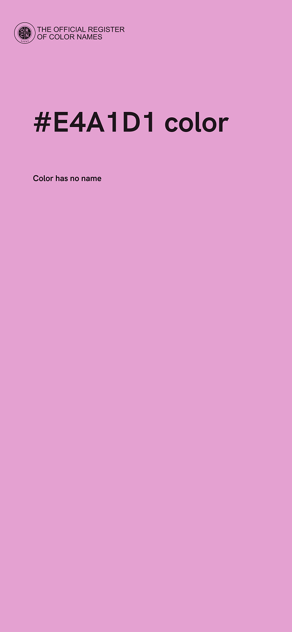 #E4A1D1 color image
