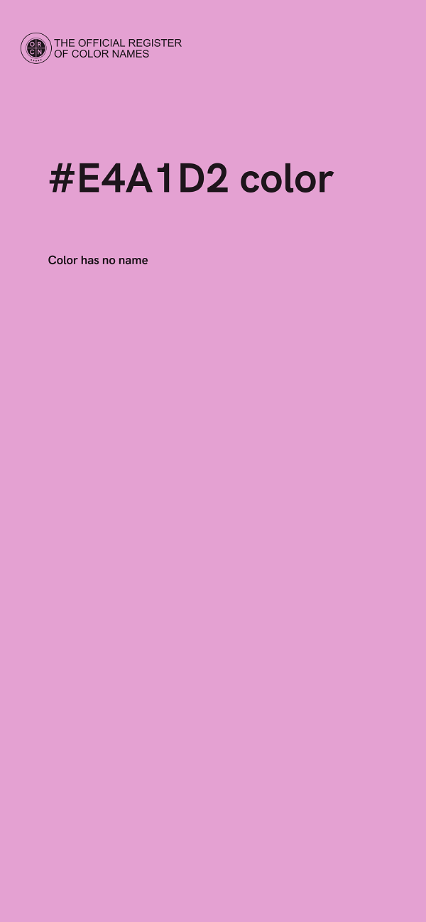 #E4A1D2 color image