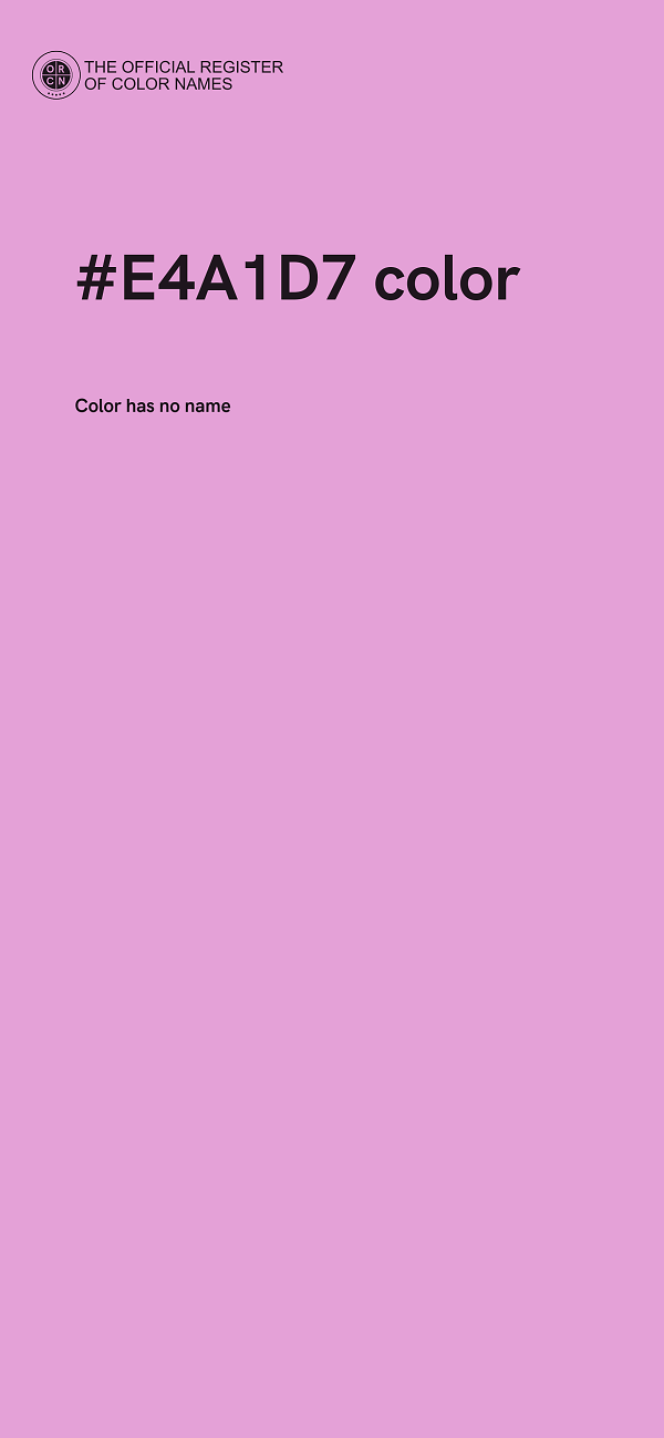 #E4A1D7 color image