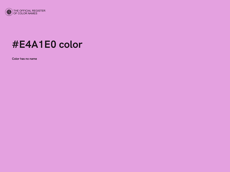 #E4A1E0 color image