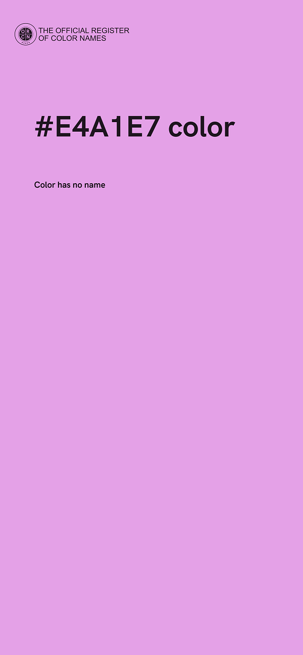 #E4A1E7 color image