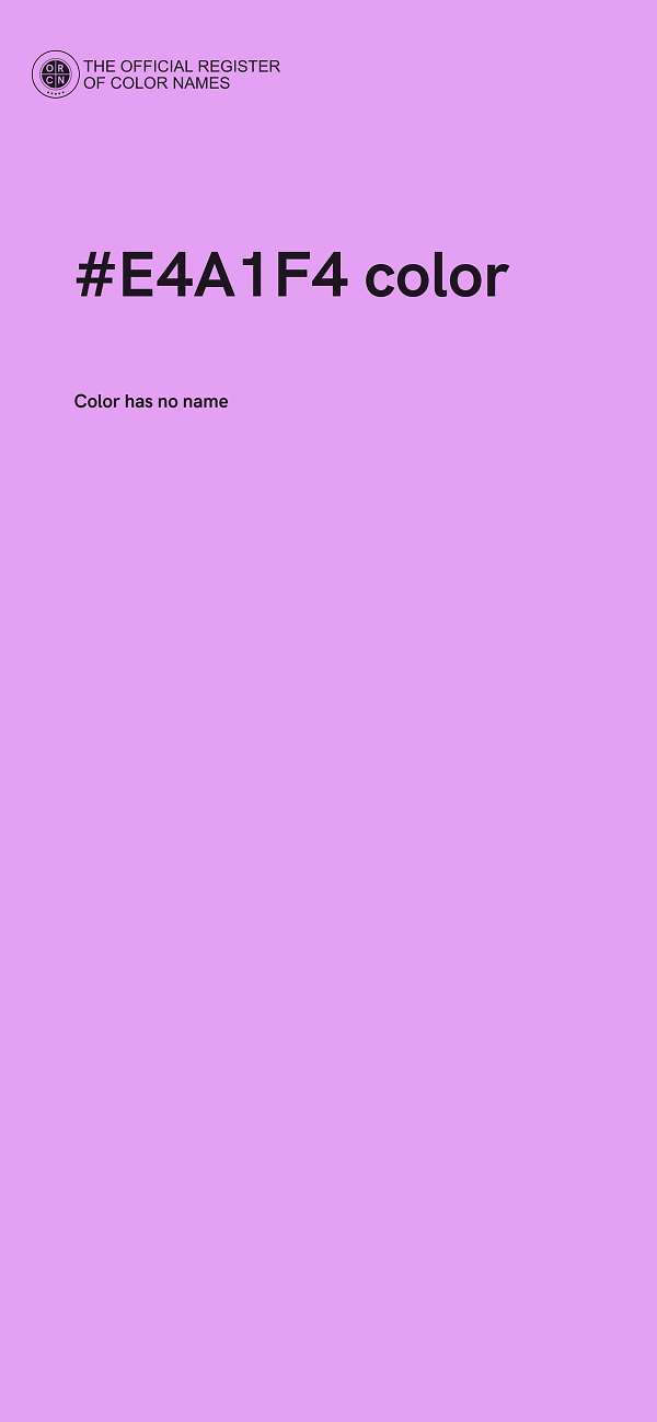 #E4A1F4 color image