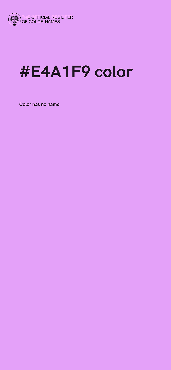 #E4A1F9 color image