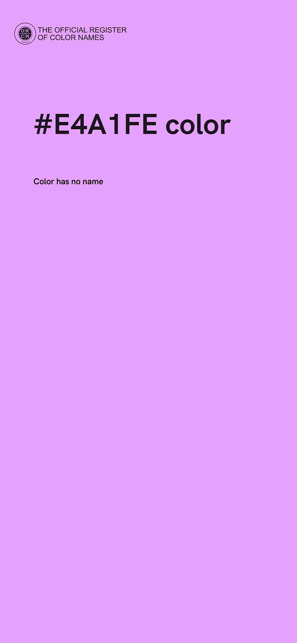 #E4A1FE color image