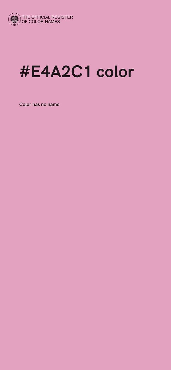 #E4A2C1 color image