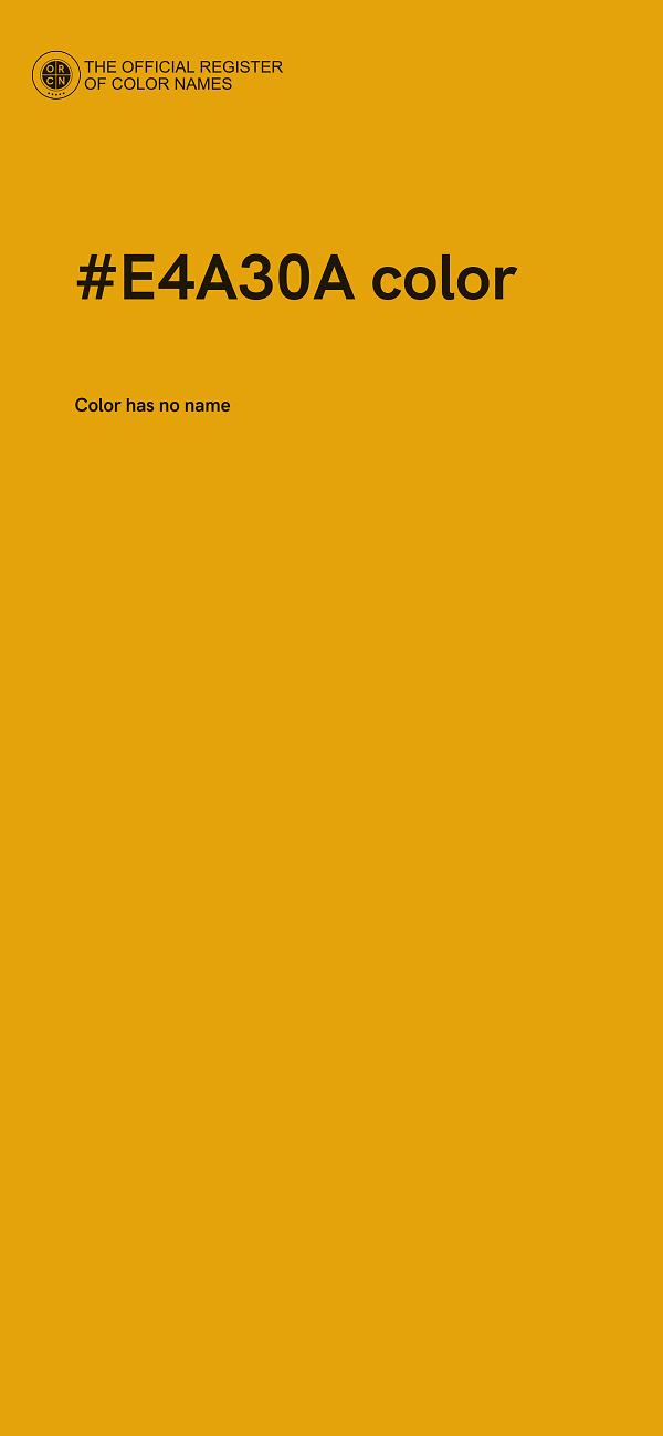 #E4A30A color image