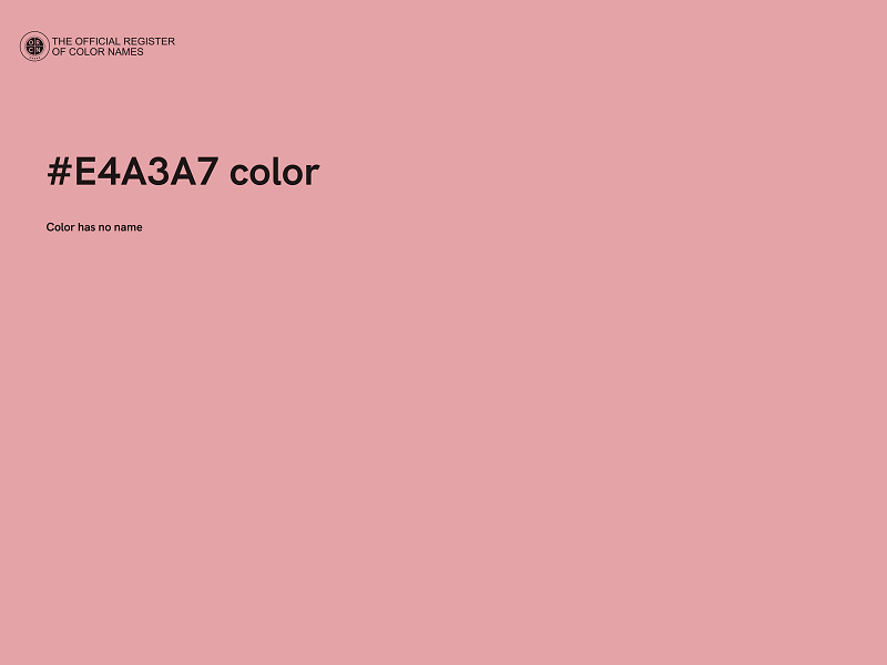 #E4A3A7 color image