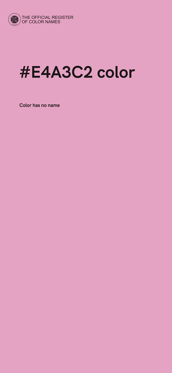 #E4A3C2 color image