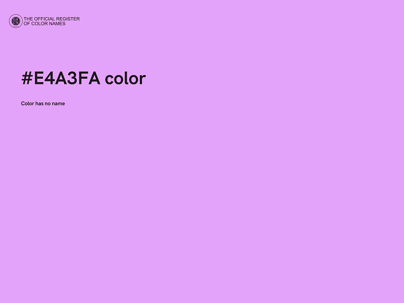 #E4A3FA color image