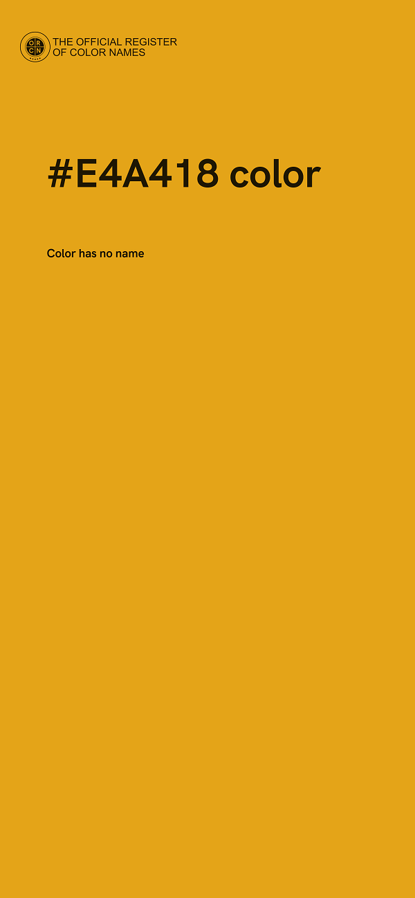 #E4A418 color image