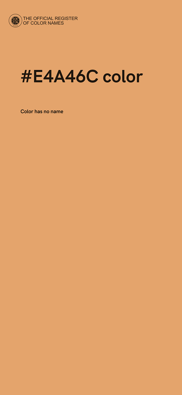 #E4A46C color image