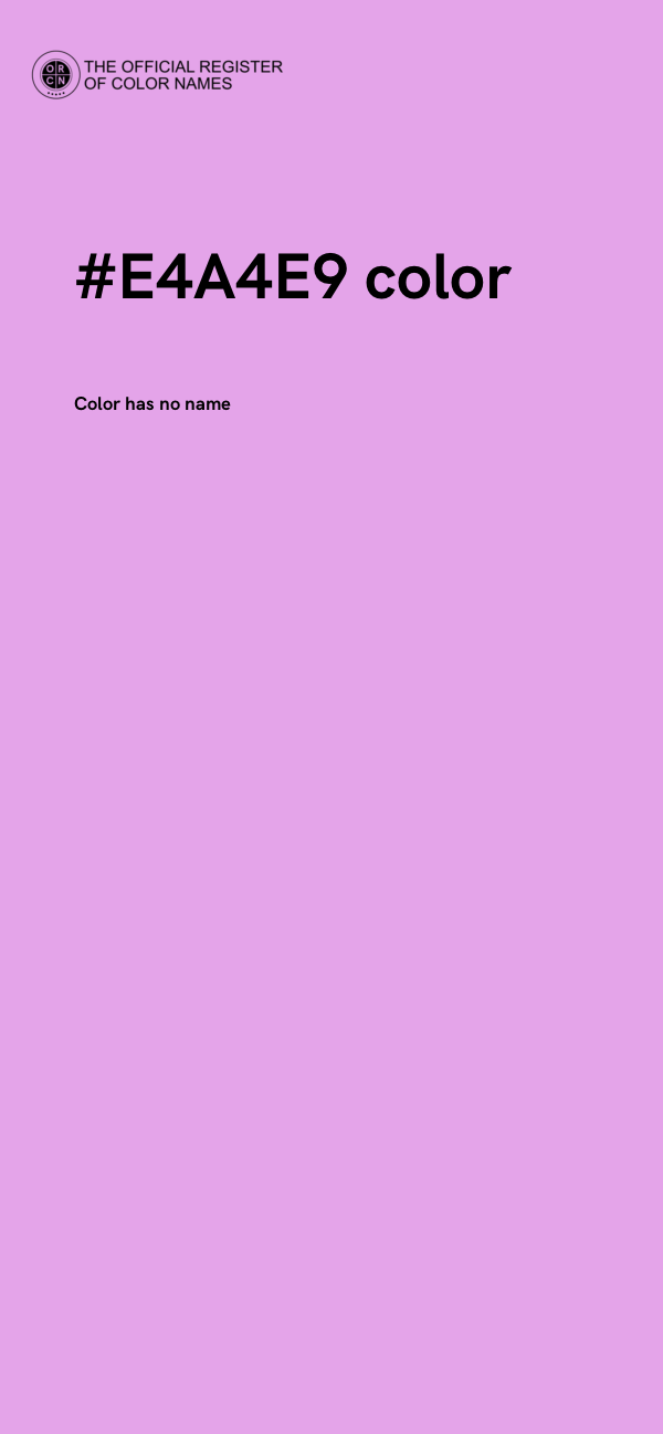 #E4A4E9 color image