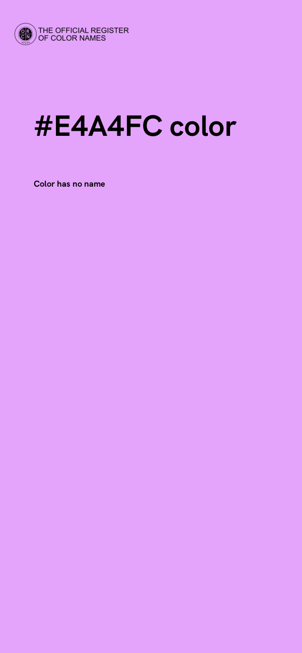 #E4A4FC color image