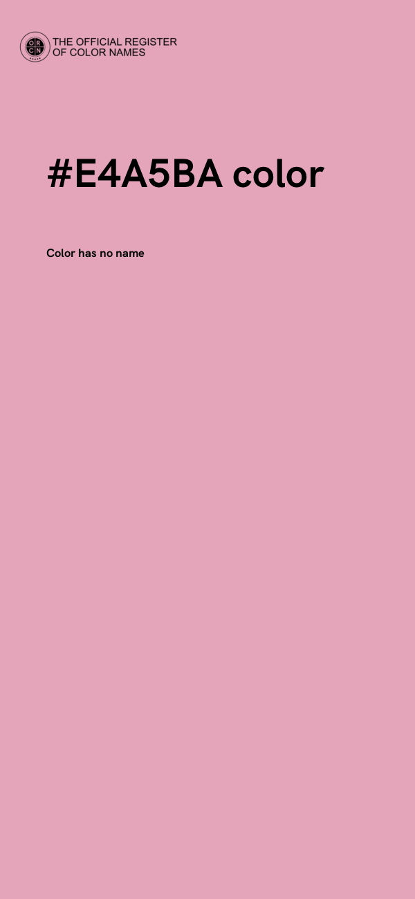 #E4A5BA color image