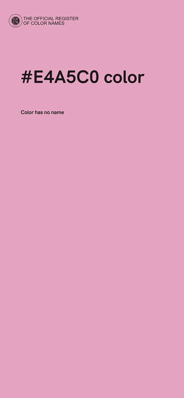 #E4A5C0 color image