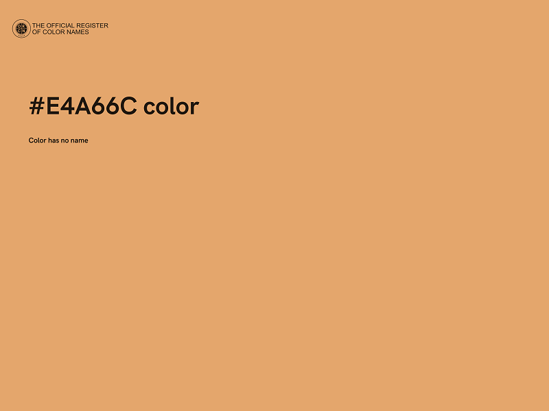 #E4A66C color image