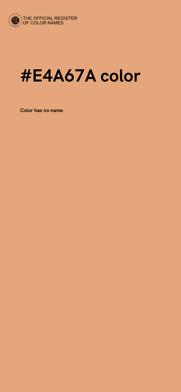 #E4A67A color image