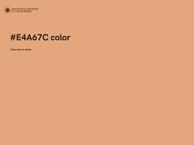 #E4A67C color image