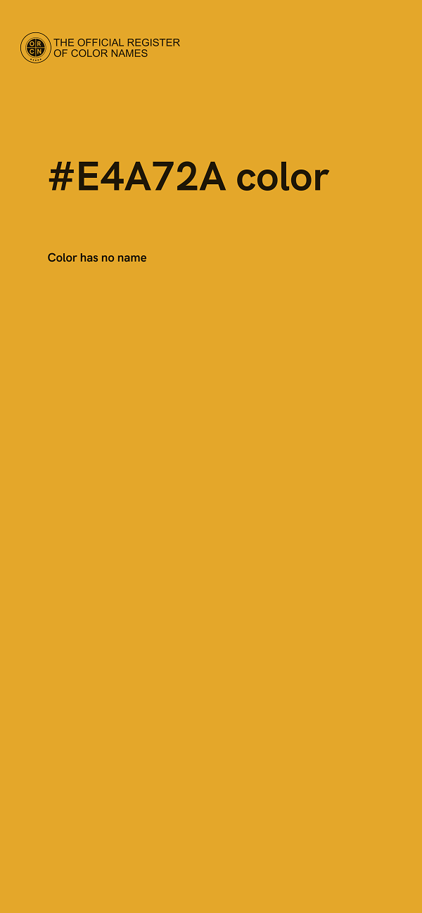 #E4A72A color image