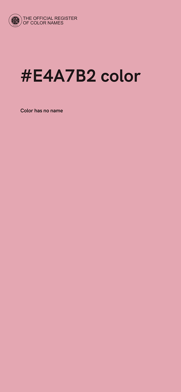 #E4A7B2 color image
