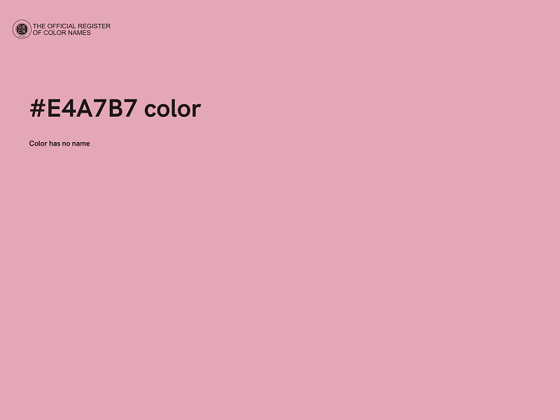 #E4A7B7 color image