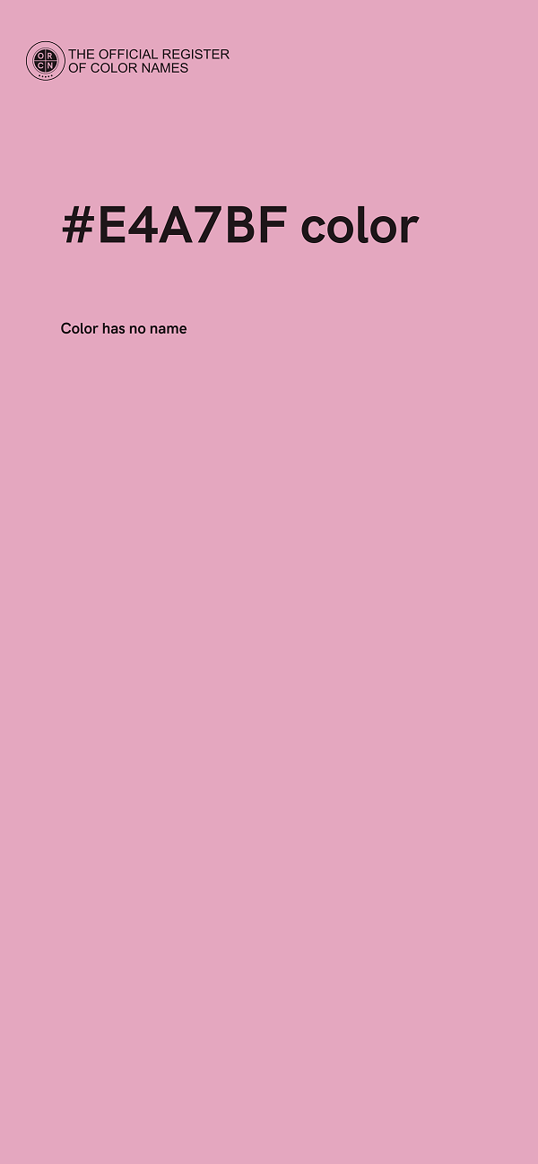 #E4A7BF color image