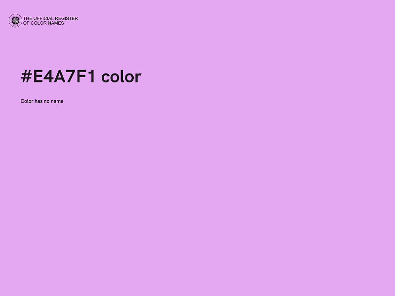 #E4A7F1 color image