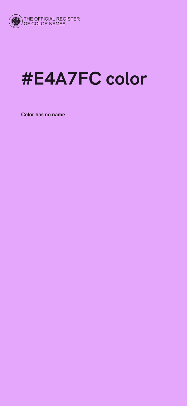 #E4A7FC color image