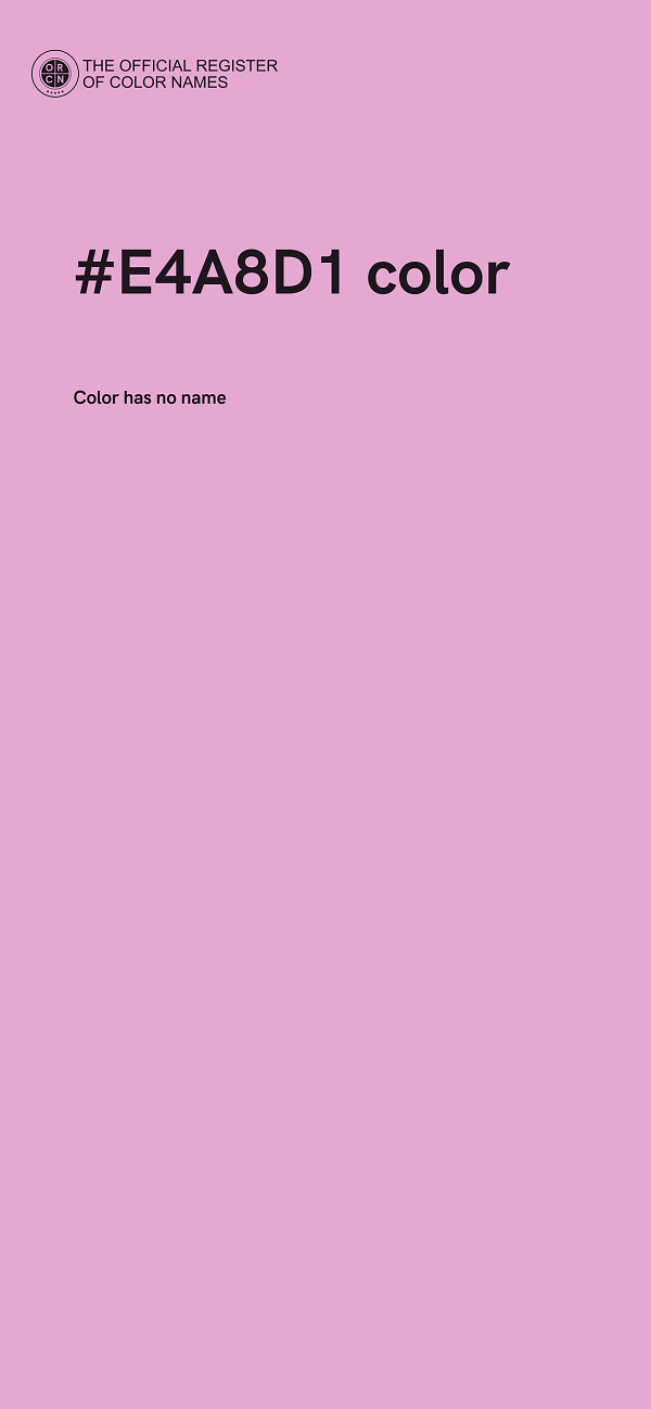 #E4A8D1 color image