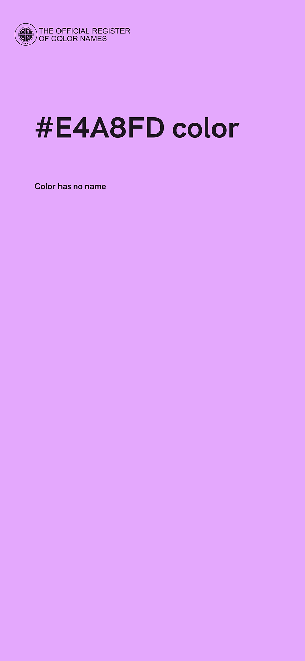 #E4A8FD color image