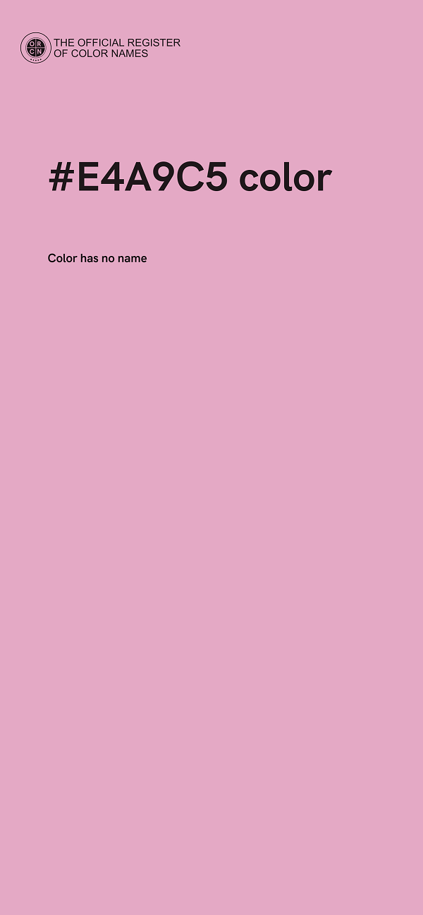 #E4A9C5 color image