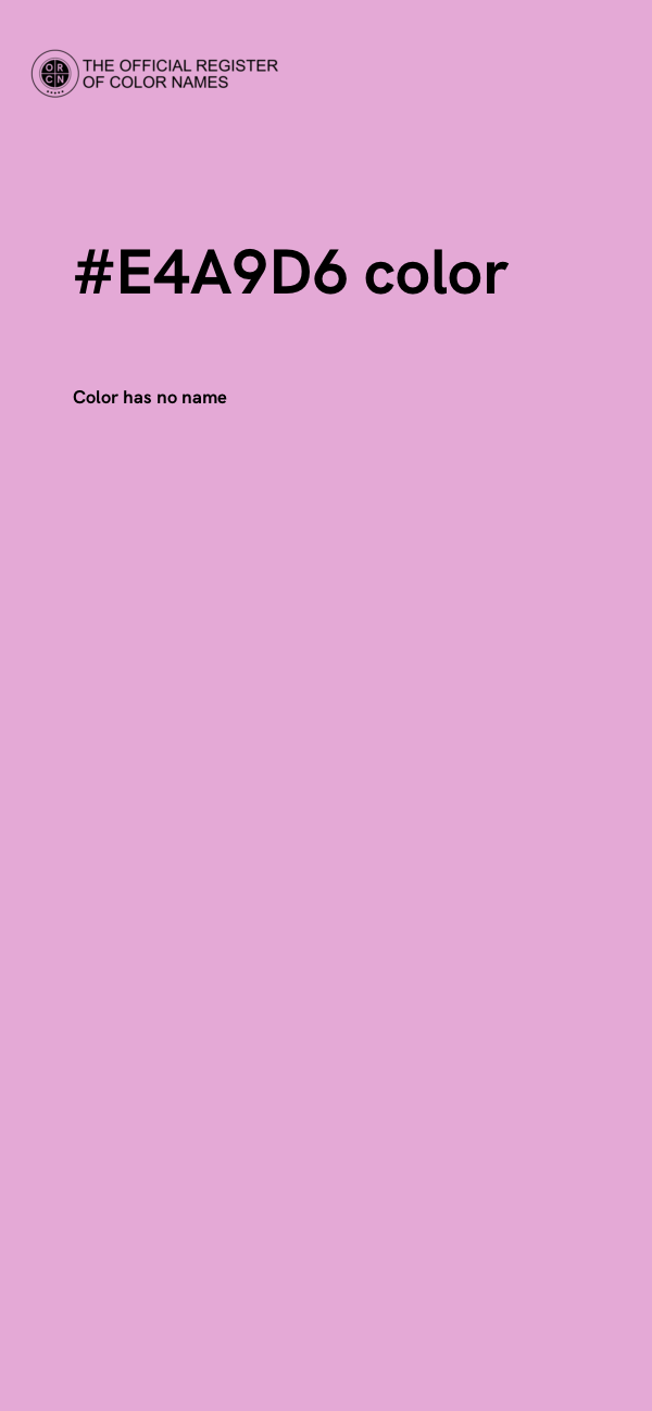 #E4A9D6 color image