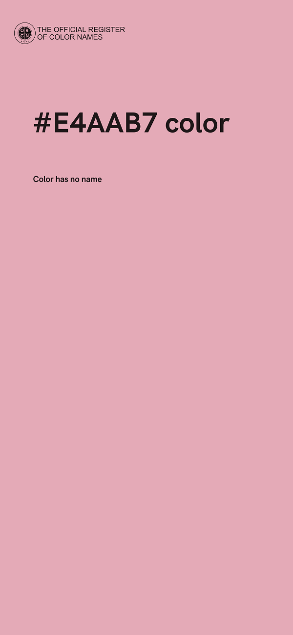 #E4AAB7 color image