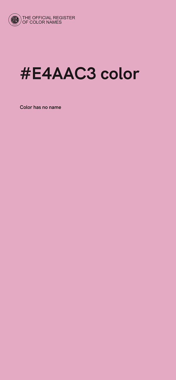 #E4AAC3 color image