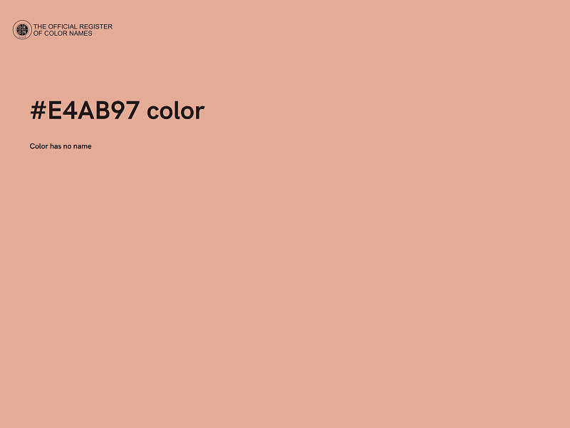 #E4AB97 color image