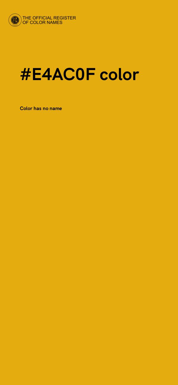 #E4AC0F color image