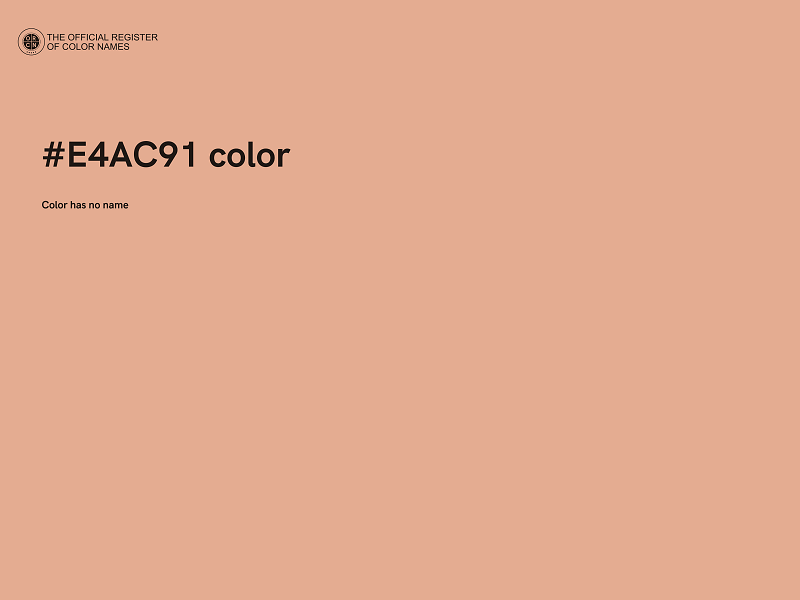 #E4AC91 color image