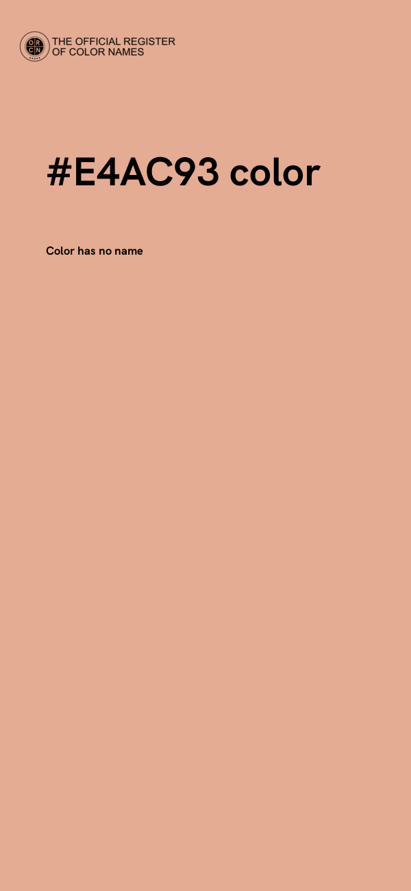#E4AC93 color image